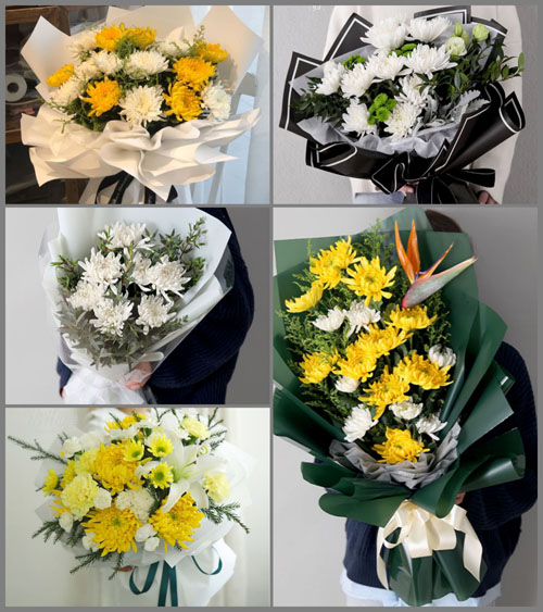 山东青岛胶州市马店镇毛家屯村白事花束代送